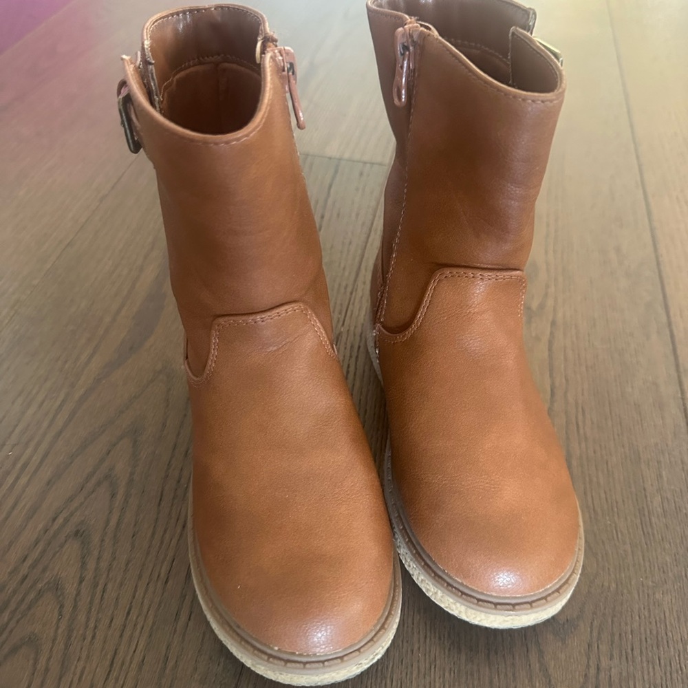 Tan Kids Boots